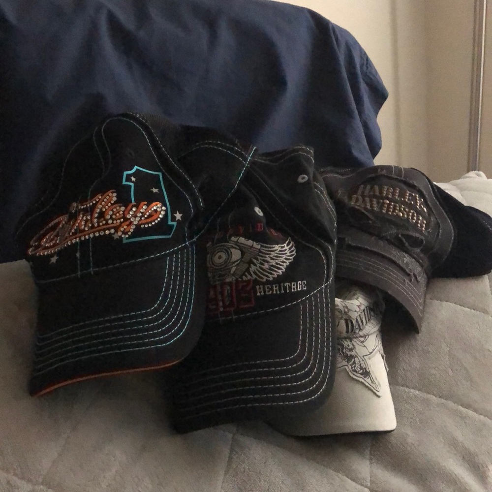 Harley Davidson Hats for sale. Like new never worn